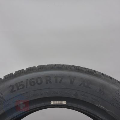 6. Opony 215/60 R17 2x CONTINENTAL 100V XL WinterContact TS 870 P Zimowe 2022
