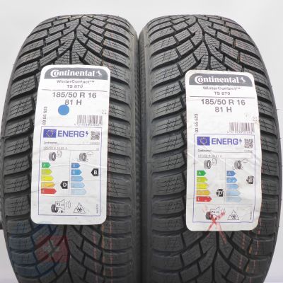 Opony 185/50 R16 2x CONTINENTAL 81H WinterContact TS 870 Zimowe 2023  Opony 185/50 R16 2x CONTINENTAL 81H WinterContact TS 870 Zimowe 2023