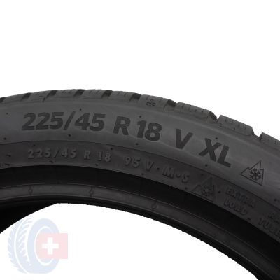 5. Opony 225/45 R18 2x CONTINENTAL 95V XL WinterContact TS870P Zimowe 2022, 2023 7,5-8mm