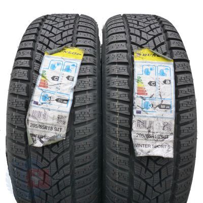 Opony 205/65 R15 2x DUNLOP 94T Winter Sport 5 Zimowe 2018 Jak Nowe