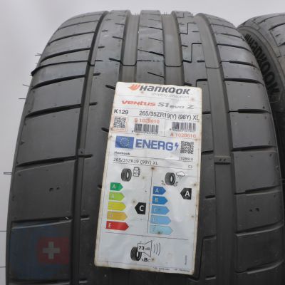 2. Opony 265/35 R19 2x HANKOOK 98Y XL Ventus S1 evo Z K129 Letnie 2022 Nieużywane