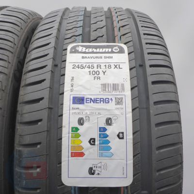 3. Opony 245/45 R18 2x BARUM 100Y XL Bravuris 5 Letnie 2020/21