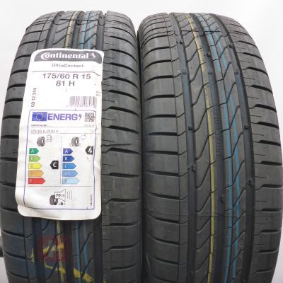 Opony 175/60 R15 2x CONTINENTAL 81H UltraContact Letnie 2022  Opony 175/60 R15 2x CONTINENTAL 81H UltraContact Letnie 2022