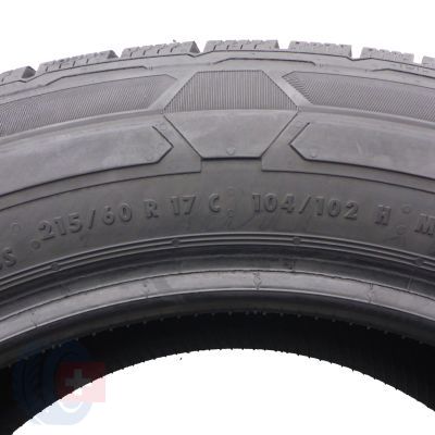 5. 2 x CONTINENTAL 215/60 R17C 104/102H VanContact Winter Zima 2023 Jak Nowe 8-8,2mm