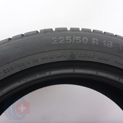 6. Opony 225/50 R18 4x CONTINENTAL 99H XL AO ContiWinterContact TS830P Zimowe 2022, 2023 8,2-8,6mm