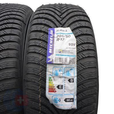 3. Opony 205/50 R17 2x MICHELIN 93V XL Alpin 5 Zimowe 2018 Jak Nowe