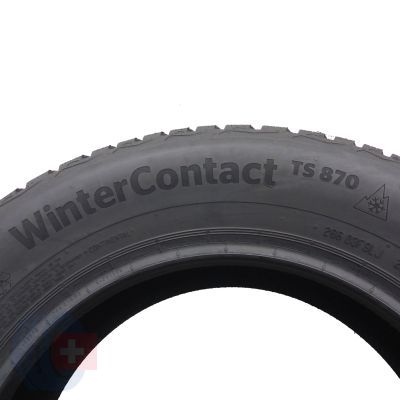 7. 2 x CONTINENTAL 195/65 R15 91T WinterContact TS870 Zima 2021 Jak Nowe 7,2mm