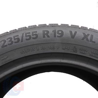6. Opony 235/55 R19  2x CONTINENTAL 105V XL WinterContact TS 870 P Zimowe 2022 8-8,2mm Jak Nowe 