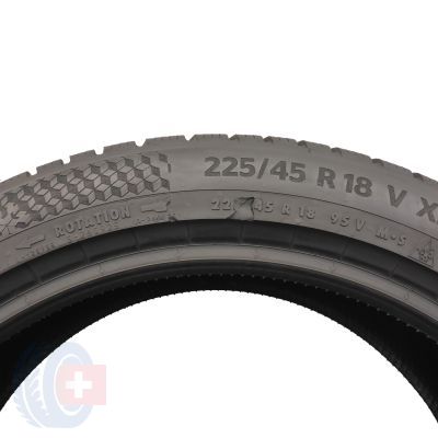 8. 4 x CONTINENTAL 225/45 R18 95V XL WinterContact TS870P Zima 2021 7,2mm