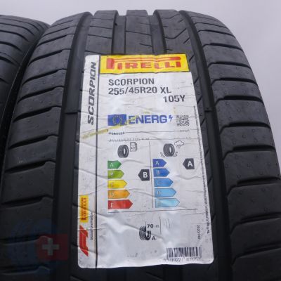 3. Opony 255/45 R20 2x PIRELLI 105Y XL Scorpion Letnie 2022 Jak Nowe