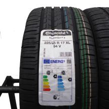 2. 2 x CONTINENTAL 225/45 R17 94V XL EcoContact 6 Lato 2023 Jak Nowe Nieużywane 