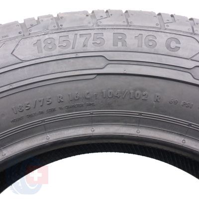 6. 4 x CONTINENTAL 185/75 R16C 104/102R ContiVanContact 200 Lato 2019 Jak Nowe Nieużywane