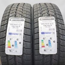 3. Opony 205/70 R15C 4x CONTINENTAL 106/104R VanContact Winter Zimowe 2021/22
