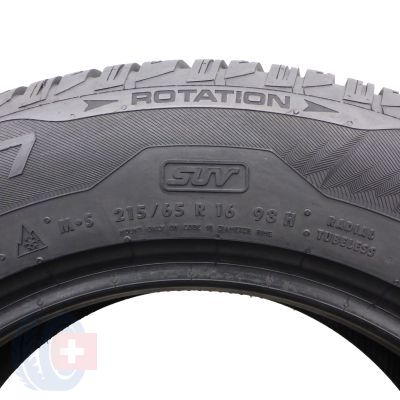 4. 2 x UNIROYAL 215/65 R16 98H MS plus 77 SUV Zima 2018, 2020 7mm