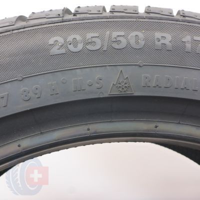 6. Opony 205/50 R17 2x CONTINENTAL 89H ContiWinterContact TS 830 P RSC BMW Zimowe 2021 Jak Nowe 