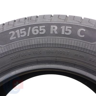 5. 2 x CONTINENTAL 215/65 R15C 104/102T VanContact Eco Lato 2019 7,8mm Jak Nowe