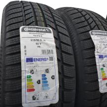 2. Opony 215/50 R18 4x CONTINENTAL 92V WinterContact TS 870 P Zimowe 2024 Jak Nowe
