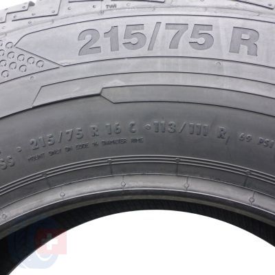 4. 2 x CONTINENTAL 215/75 R16C 113/111R ContiVanContact 100 Lato Nieużywane 2013 