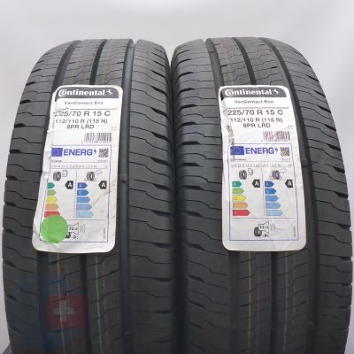 Opony 225/70 R15C 2x CONTINENTAL 112/110R VanContact Eco Letnie 2023 