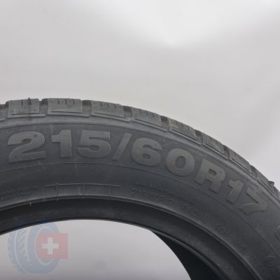 8. Opony 215/60 R17 4x CONTINENTAL 96H 4x4 WinterContact Zimowe 2021 Nieużywane 