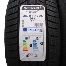 2. 2 x CONTINENTAL 225/45 R19 96V XL WinterContact TS870P Zima 2022 Jak Nowe