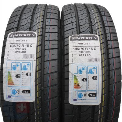Opony 195/70 R15C 2x SEMPERIT 104/102S Van-Life 2 Letnie 2020 Jak Nowe Nieużywane 