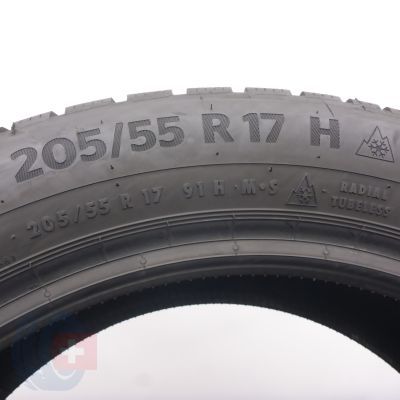 6. Opony 205/55 R17 2x CONTINENTAL 91H WinterContact TS 870P Zimowe 8,2mm