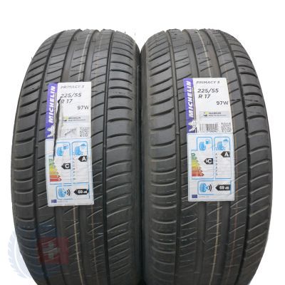 Opony 225/55 R17 2x MICHELIN 97W XL Primacy 3 Letnie 2017 Jak Nowe Nieużywane