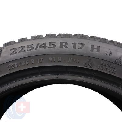 5. 4 x CONTINENTAL 225/45 R17 91H WinterContact TS860 Zima 2016, 2017 6,5-7,2mm