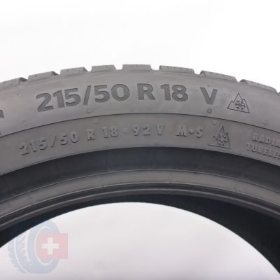 7. Opony 215/50 R18 4x CONTINENTAL 92V WinterContact TS 870 P Zimowe 2021/23 7,8-8,5mm
