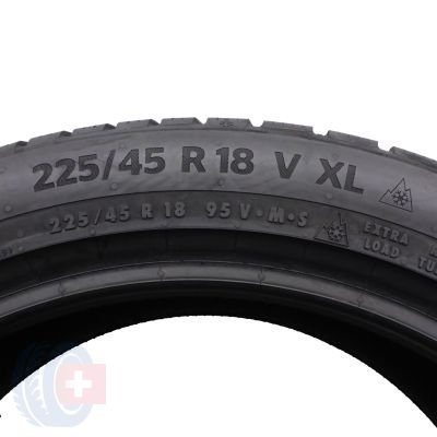 5. Opony 225/45 R18 2x CONTINENTAL 95V XL WinterContact TS870P zimowe 7-7,5mm 2021/23 Jak Nowe