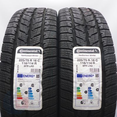 4. Opony 225/75 R16C 4x CONTINENTAL 116/114R VanContact Winter Zimowe 2022 Nieużywane