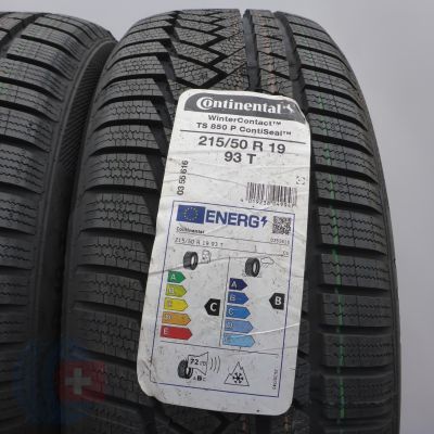 3. Opony 215/50 R19 2x CONTINENTAL 93T Seal WinterContact TS850P Zimowe 2022 Nieużywane