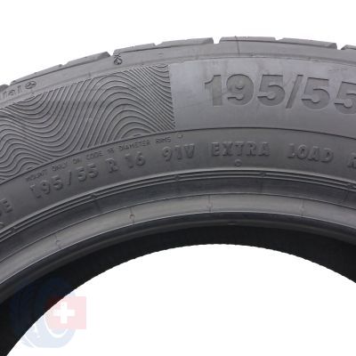 5. Opony 195/55 R16 2x CONTINENTAL 91V ContiPremiumContact 5 Letnie 2018/19 Jak Nowe
