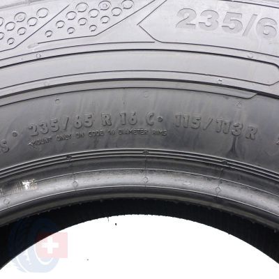 4. Opony 235/65 R16C 2x CONTINENTAL 115/113R ContiVanContact 200 Letnie 2020 Jak Nowe 8,2mm