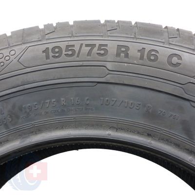 6. 4 x CONTINENTAL 195/75 R16C 107/105R ContiVanContact 200 Lato 2020 Jak Nowe Nieużywane