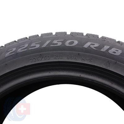 4. Opony 225/50 R18 2x PIRELLI 99H XL Sottozero 3 Winter AO Zimowe 2022 6,2-6,5mm