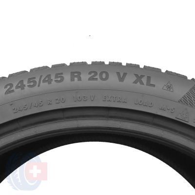 4. 2 x CONTINENTAL 245/45 R20 103V XL WinterContact TS850P Zima 2019 6,5-6mm