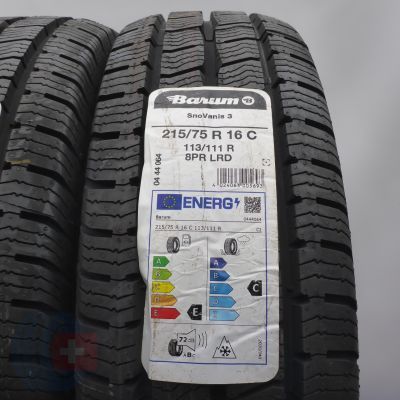 3. Opony 215/75 R16C 4x BARUM 113/111R SnoVanis3 Zimowe 2022 Nieużywane 3. Opony 215/75 R16C 4x BARUM 113/111R SnoVanis3 Zimowe 2022 Nieużywane