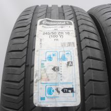 2. Opony 245/50 R18 2 x CONTINENTAL 100Y  ContiSportContact 5 N0 Letnie 2016  