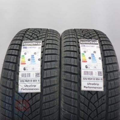 4. Opony 225/45 R18 4x GOODYEAR 95V XL UltraGrip Performance+ Zimowe 2022 Nieużywane 