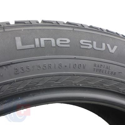 7. 4 x NOKIAN 235/55 R18 100V Line SUV Lato 2016 6-7mm