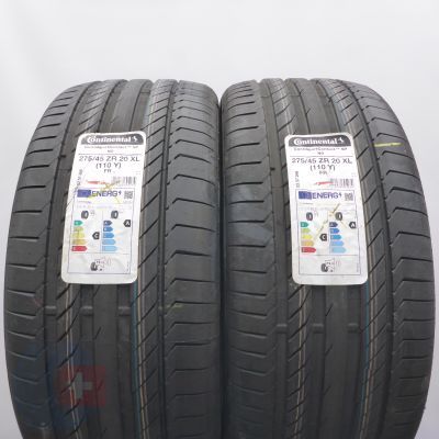 Opony 275/45 R20 2x CONTINENTAL 110Y XL NO ContiSportContact 5P Letnie 2022 Nieużywane