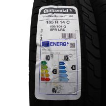 2. 2 x CONTINENTAL 195/80 R14C 106/104Q ContiVanContact 100 Lato 2023 Jak Nowe