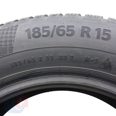 4. Opony 185/65 R15 2x CONTINENTAL 88T WinterContact TS860 Zimowe 2020 Jak Nowe 7,8mm