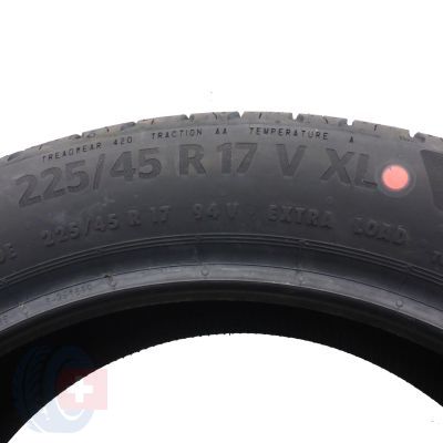 4. 2 x CONTINENTAL 225/45 R17 94V XL EcoContact 6 Lato 2023 Jak Nowe Nieużywane 