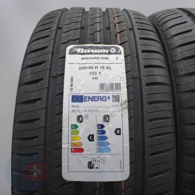 2. Opony 255/45 R18 4x BARUM 103Y XL Bravuris 5HM Letnia 2023 Nieużywana