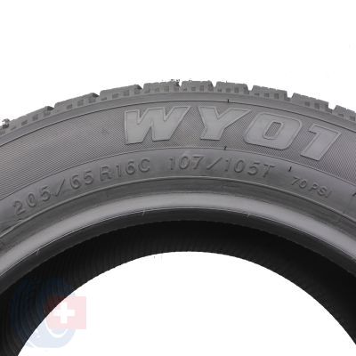 6. Opony 205/65 R16C 4x YOKOHAMA 107/105T WY01 Zimowe 2019 Jak Nowe 8-9,2mm