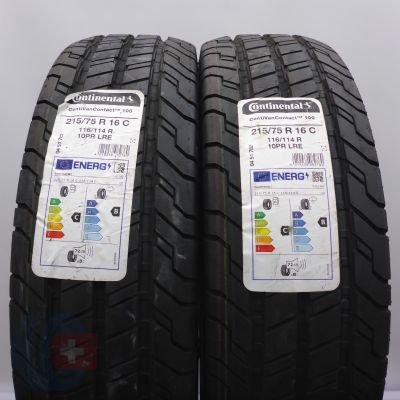 5. Opony 215/75 R16C 4x CONTINENTAL 116/114R ContiVanContact 100 Letnie 2021 Nieużywane