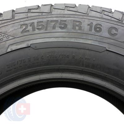 6. Opony 215/75 R16C 4x CONTINENTAL 116/114R ContiVanContact 100 Letnie 2019 Jak Nowe